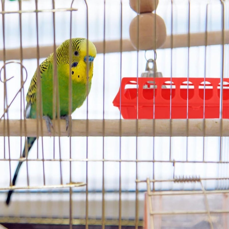 VICASKY 4 قطع وحدة تغذية الدواجن البلاستيكية حوض مقاوم للانسكاب للحمام والدجاج - Image 5